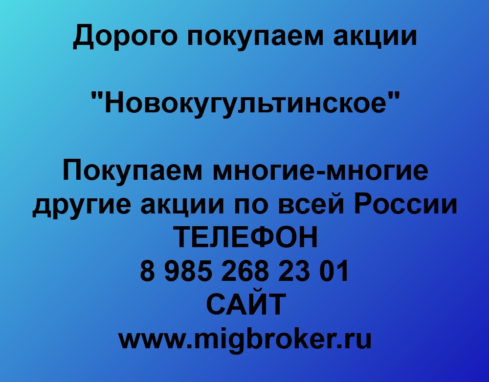 Новокугультинское цена акций фото Новокугультинское сайт