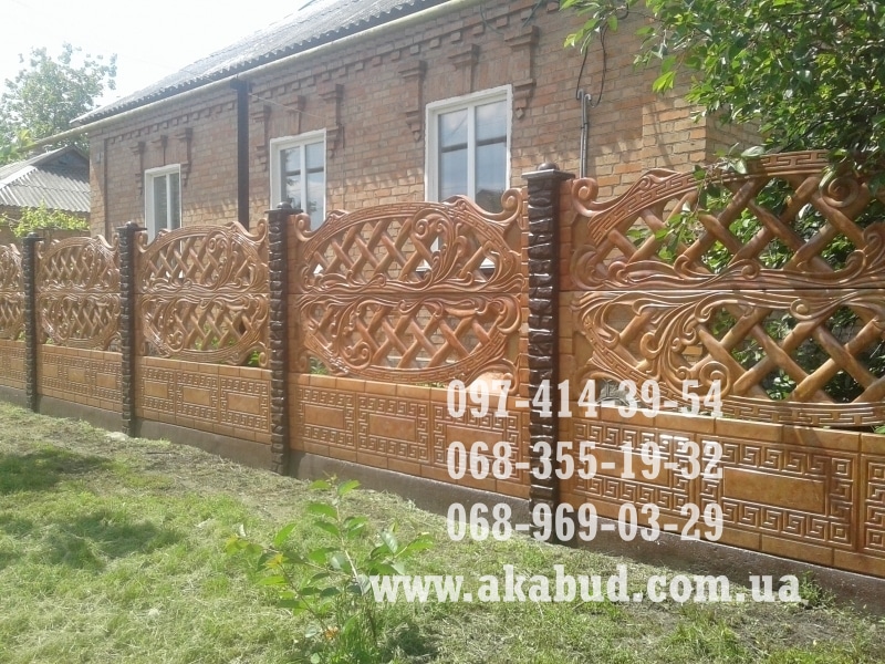 Еврозабор, ЖБИ кольца, дно, столбик виноградный. Ворота, нав