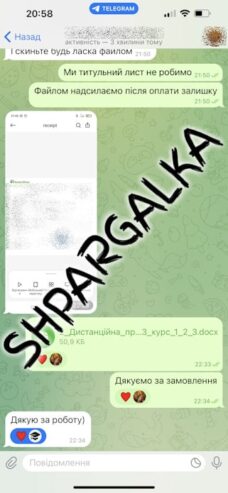 Отчет по практике на заказ в Украине