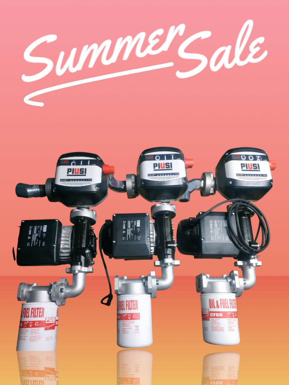 Насоси для дизельного пального PIUSI – електронасоси 12В, 24