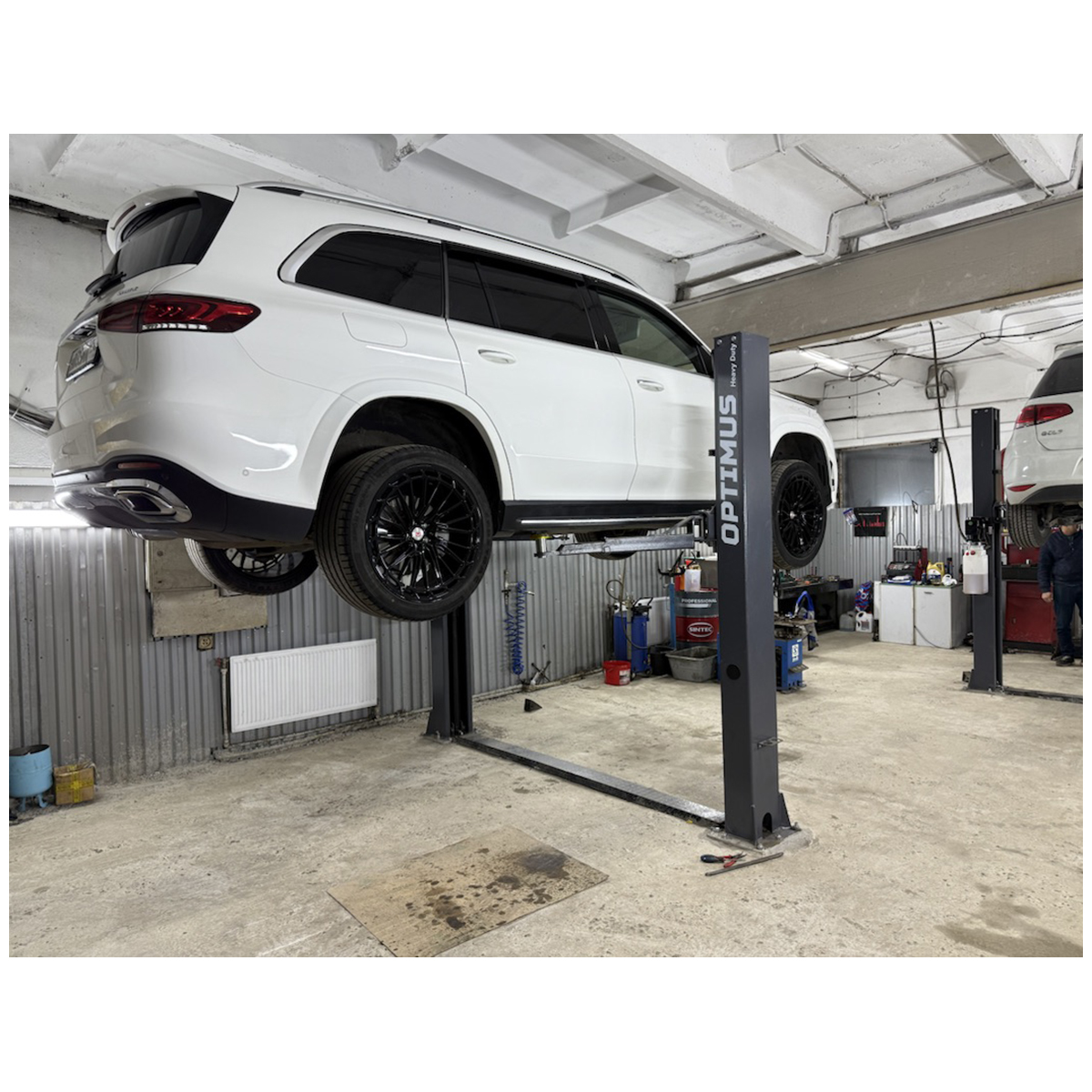 SF-OPT-4T/380 Подъемник двухстоечный с нижней синхронизацией