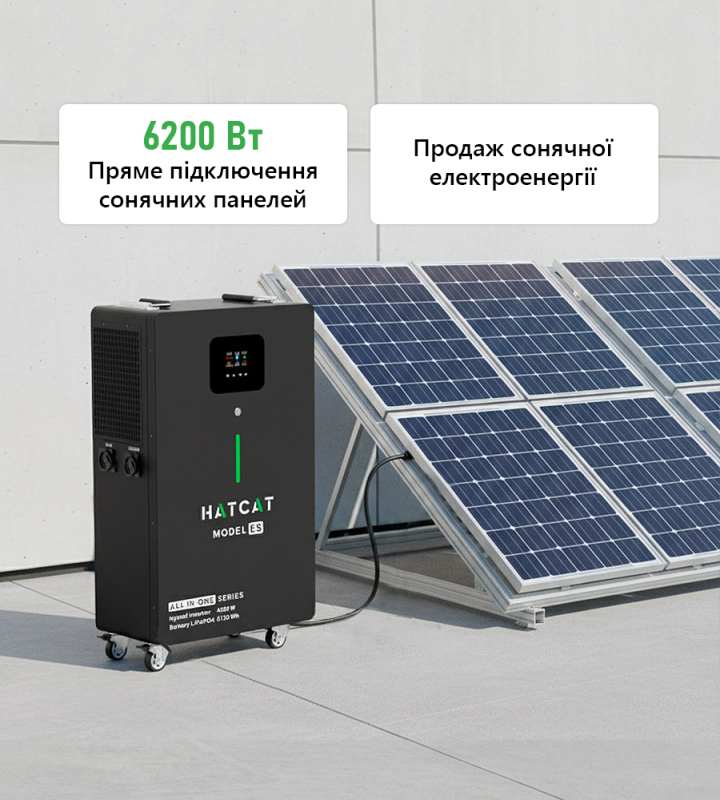 Зарядна станція HATCAT ALL-IN-ONE 5 кВт*г 4.2 кВт для дому т